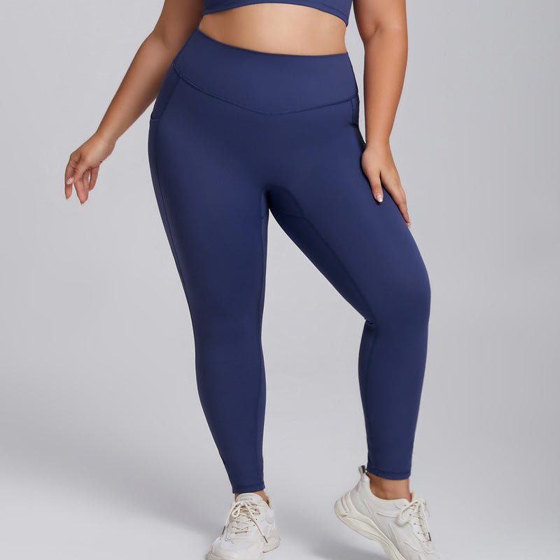 Completo Yoga Donna Due Pezzi – Tessuto Premium – Solo pantaloni – blu navy
