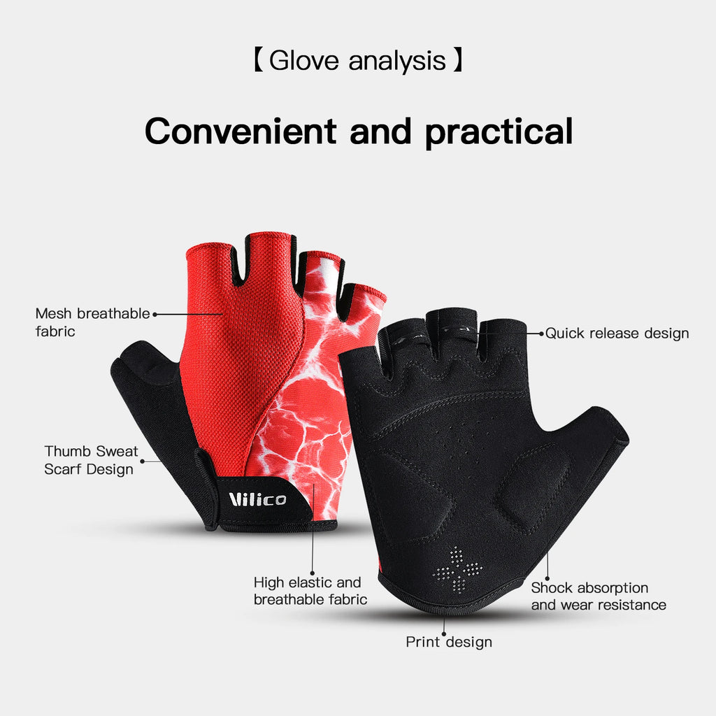 Guanti da Ciclismo a Mezze Dita con Silicone – foto 2 di 6