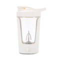 Shaker Elettrico Ricaricabile con Miscelazione Automatica – Bianco panna – a batterie