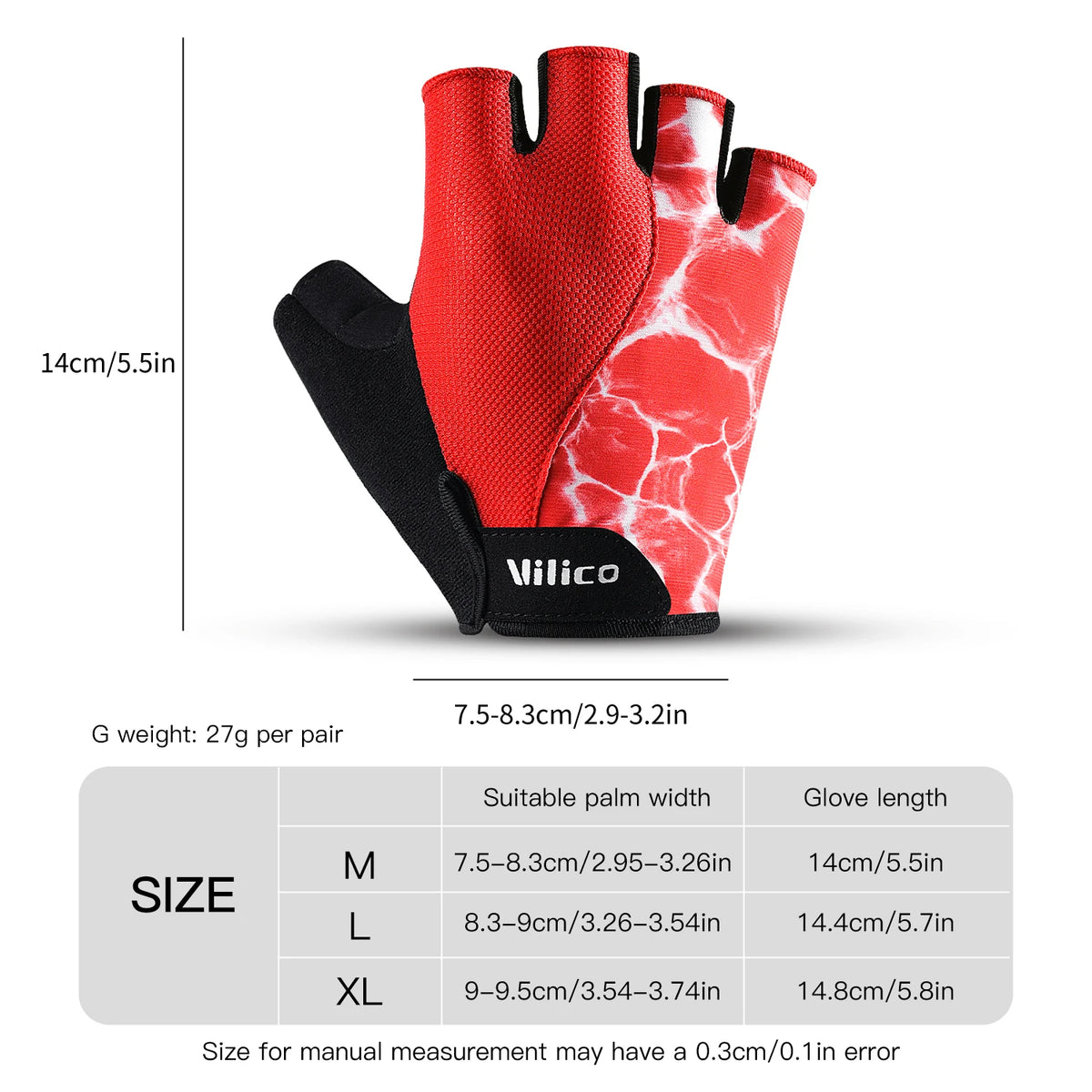 Guanti da Ciclismo a Mezze Dita con Silicone – foto 6 di 6
