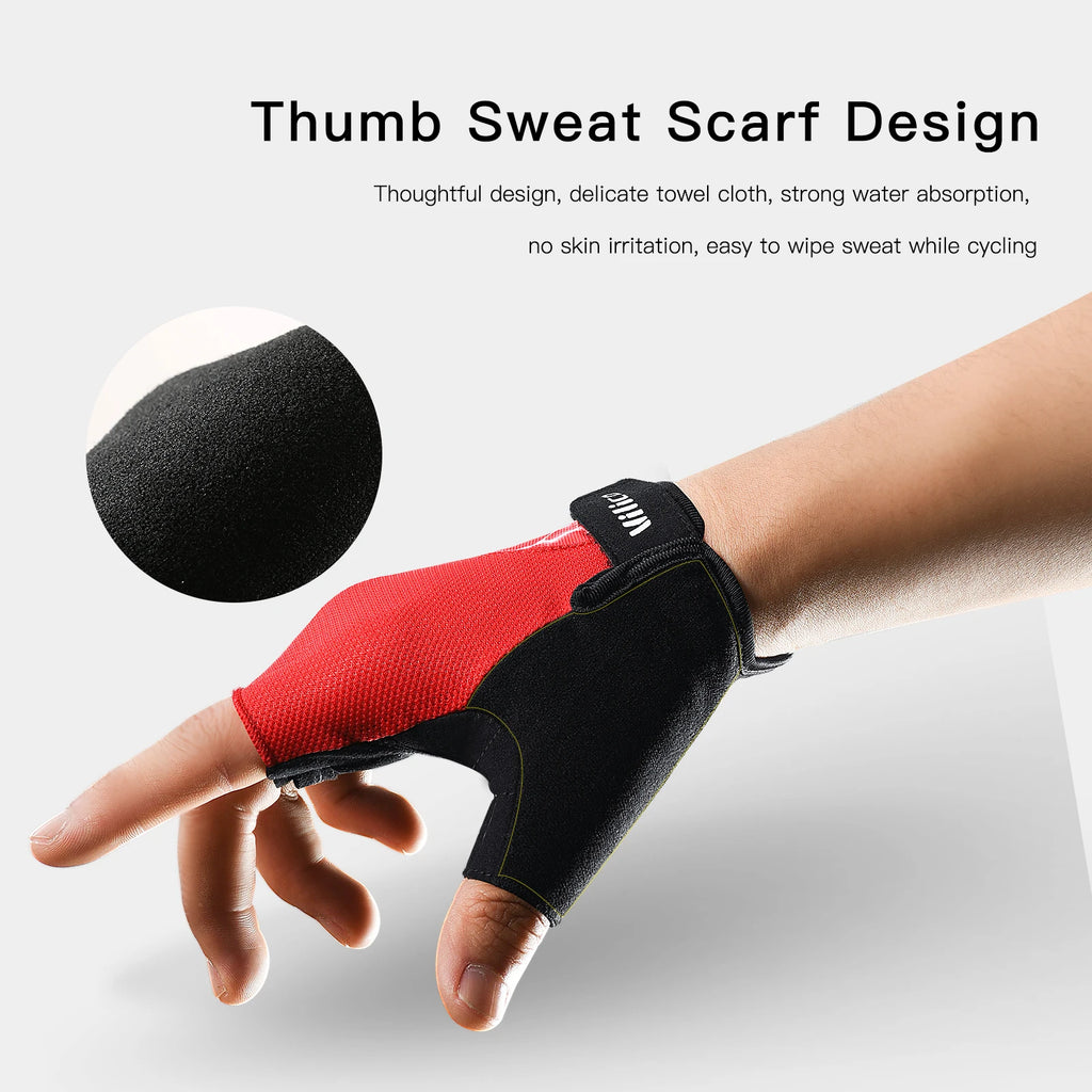 Guanti da Ciclismo a Mezze Dita con Silicone – foto 3 di 6