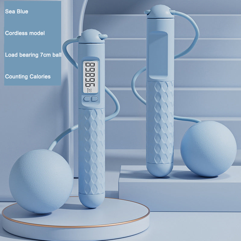 Corda per Saltare con Contatore Digitale – Blu – senza corda