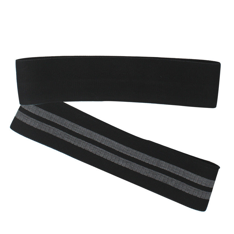 Fascia Elastica di Resistenza per Glutei e Gambe – Modello D – nero, resistenza forte