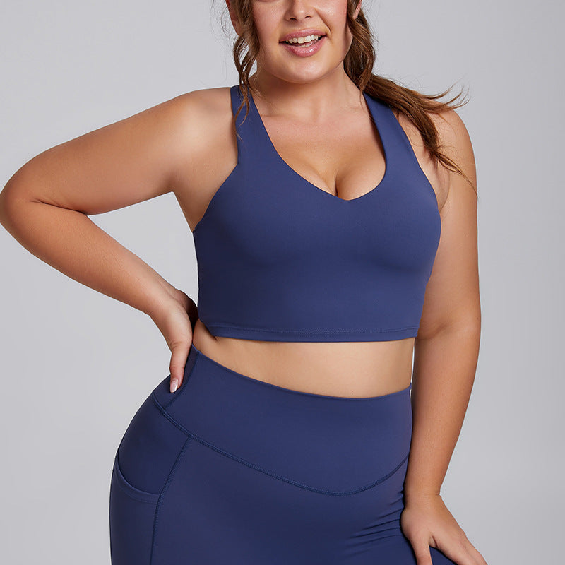 Completo Yoga Donna Due Pezzi – Tessuto Premium – Solo top – blu navy