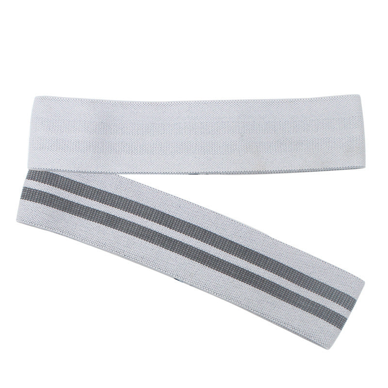 Fascia Elastica di Resistenza per Glutei e Gambe – Modello D – grigio chiaro, resistenza leggera