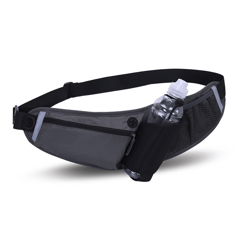 Marsupio da Corsa Impermeabile con Porta Borraccia – Nero