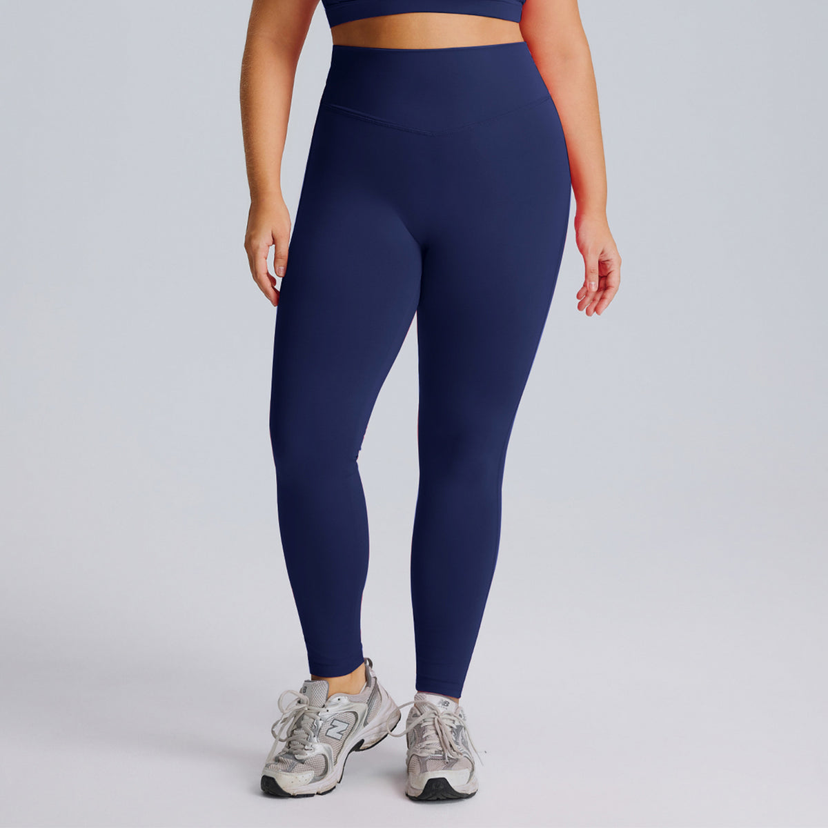 Completo Sportivo Donna – Top e Leggings per Corsa – Solo leggings – blu navy