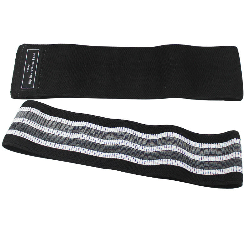 Fascia Elastica di Resistenza per Glutei e Gambe – Modello C – nero, resistenza forte