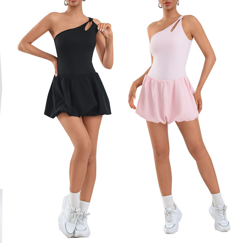 Abito Sportivo Donna da Tennis con Shorts Integrati – foto 5 di 7