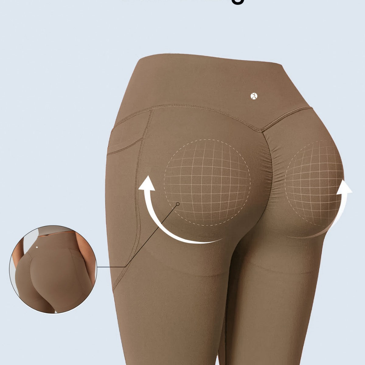 Damen-Leggings mit hohem Bund und Push-up-Effekt – Yoga und Fitness – Bild 5 von 10