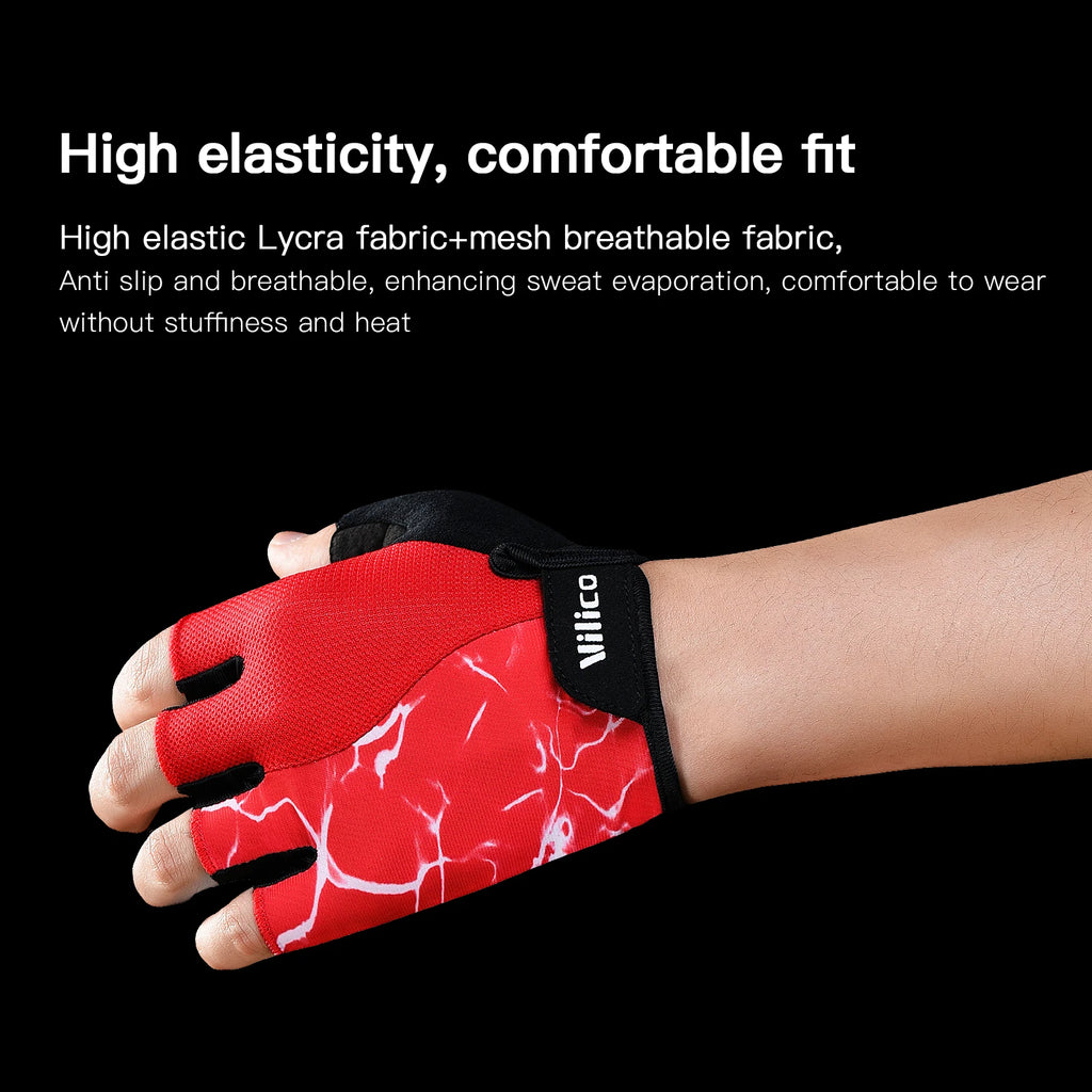 Guanti da Ciclismo a Mezze Dita con Silicone – foto 5 di 6