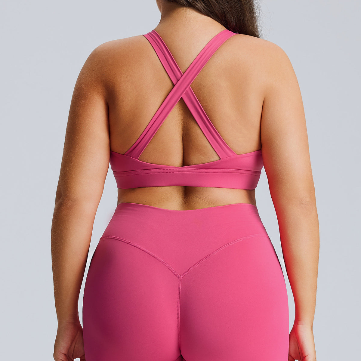 Completo Sportivo Donna – Top e Leggings per Corsa – Solo top – rosa