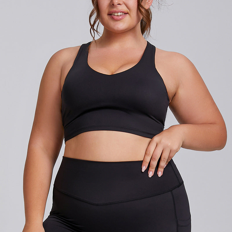 Completo Yoga Donna Due Pezzi – Tessuto Premium – Solo top – nero