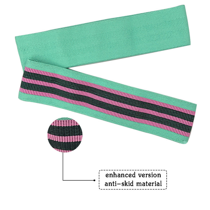 Fascia Elastica di Resistenza per Glutei e Gambe – Modello B – verde, resistenza leggera