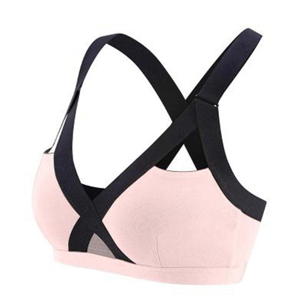 Reggiseno Sportivo Seamless con Schiena Incrociata – Modello 3 – rosa