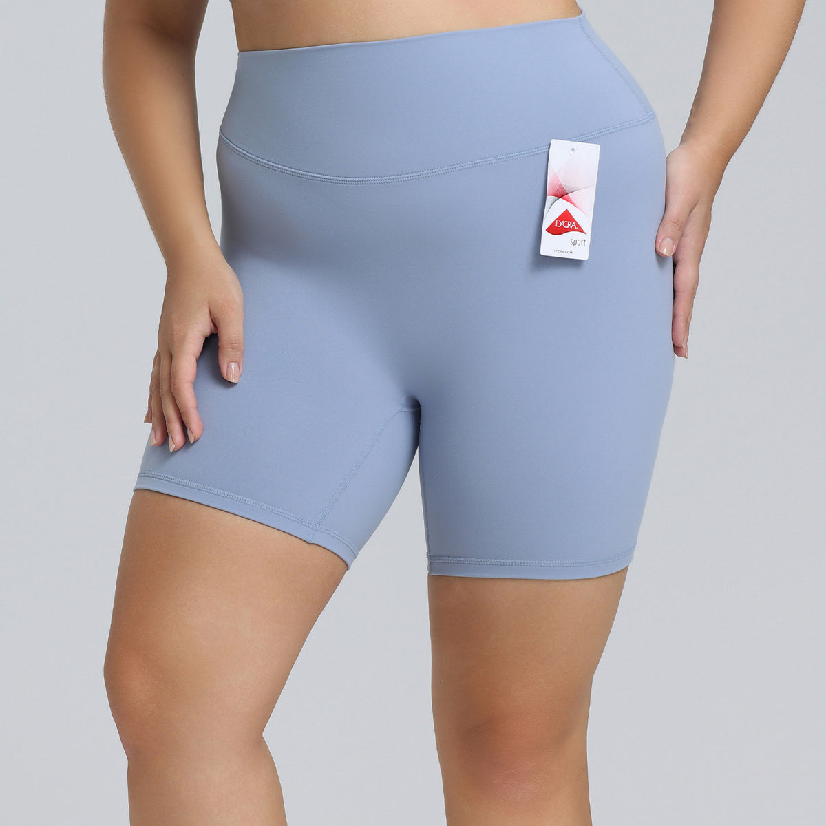 Completo Yoga Donna Aderente – Top e Leggings – Solo shorts – blu